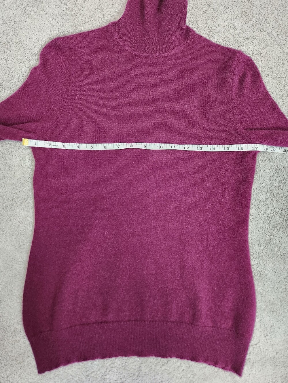 💯 Cashmere Sweater Sz M Burgundy High Neck Lord & Taylor Cozy Soft Quiet Luxury - Picture 6 of 11